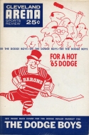 1964-65 Cleveland Barons game program
