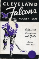 1936-37 Cleveland Falcons game program