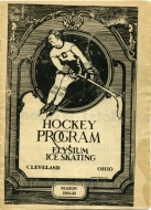1924-25 Cleveland Hockey Club game program