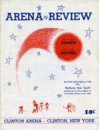 1949-50 Clinton Comets game program