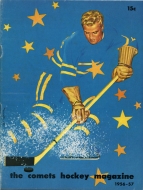 1956-57 Clinton Comets game program