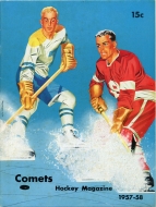 1957-58 Clinton Comets game program
