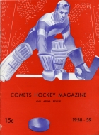 1958-59 Clinton Comets game program