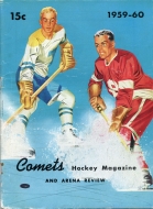 1959-60 Clinton Comets game program