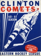 1960-61 Clinton Comets game program
