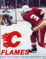 1982-83 Colorado Flames game program