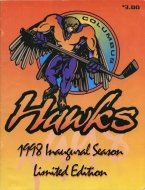 1997-98 Columbus Hawks game program
