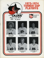 1973-74 Columbus Owls game program