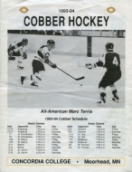 1993-94 Concordia College game program