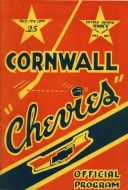 1956-57 Cornwall Chevies game program