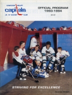 1993-94 Cowichan Valley Capitals game program