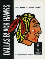 1975-76 Dallas Black Hawks game program