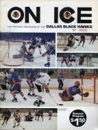 1980-81 Dallas Black Hawks game program