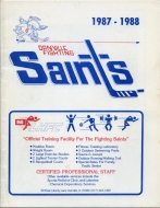 1987-88 Danville Fighting Saints game program