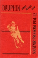 1951-52 Dauphin Kings game program