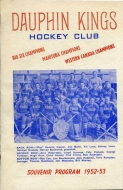 1952-53 Dauphin Kings game program