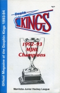 1993-94 Dauphin Kings game program