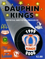 1999-00 Dauphin Kings game program