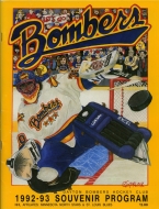 1992-93 Dayton Bombers game program