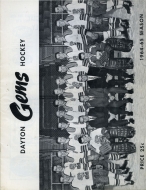 1964-65 Dayton Gems game program