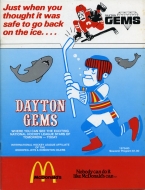1979-80 Dayton Gems game program