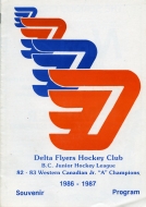 1986-87 Delta Flyers game program