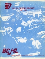 1987-88 Delta Flyers game program