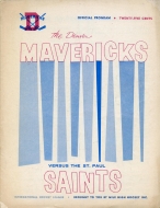 1959-60 Denver Mavericks/Minneapolis Millers game program