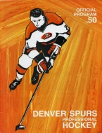 1968-69 Denver Spurs game program