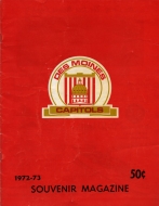 1972-73 Des Moines Capitols game program