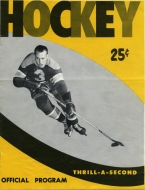 1960-61 Des Moines Ice Hawks game program