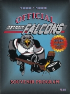 1992-93 Detroit Falcons game program