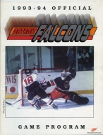 1993-94 Detroit Falcons game program