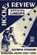 1946-47 Detroit Metal Mouldings game program