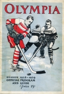 1928-29 Detroit Olympics game program