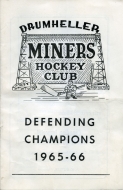 1965-66 Drumheller Miners game program