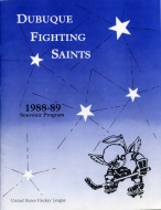 1988-89 Dubuque Fighting Saints game program