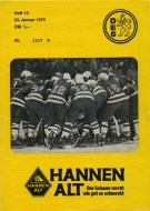 1974-75 Duesseldorf EG game program