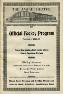 1926-27 Duluth Hornets game program