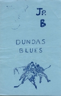 1973-74 Dundas Blues game program