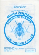 1983-84 Durham Wasps game program