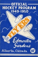 1949-50 Edmonton Flyers game program