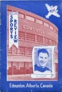 1950-51 Edmonton Flyers game program