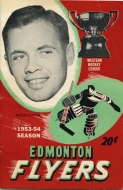 1953-54 Edmonton Flyers game program