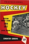 1956-57 Edmonton Flyers game program