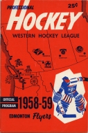 1958-59 Edmonton Flyers game program