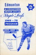 1969-70 Edmonton Maple Leafs game program
