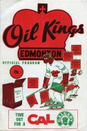 1962-63 Edmonton Oil Kings game program
