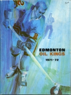 1971-72 Edmonton Oil Kings game program