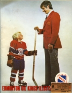 1973-74 Edmonton Oil Kings game program